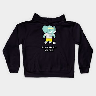 LETS PLAY FOOTBALL Kids Hoodie